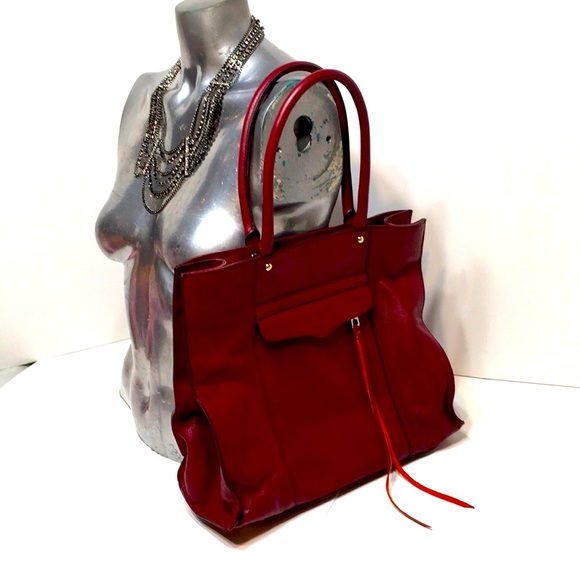 Burgundy tote Rebecca Minkoff 14 by 11 by 5 - Picture 1 of 15